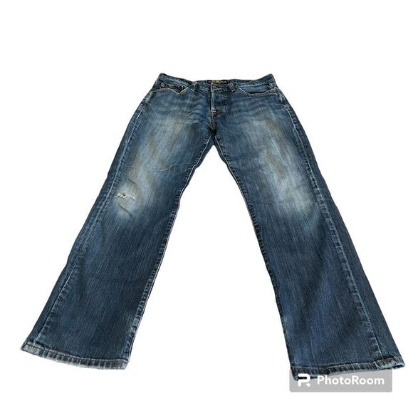 Lucky Brand 221 Slim Straight Button Fly Jeans Size 33/32 - Picture 2 of 9